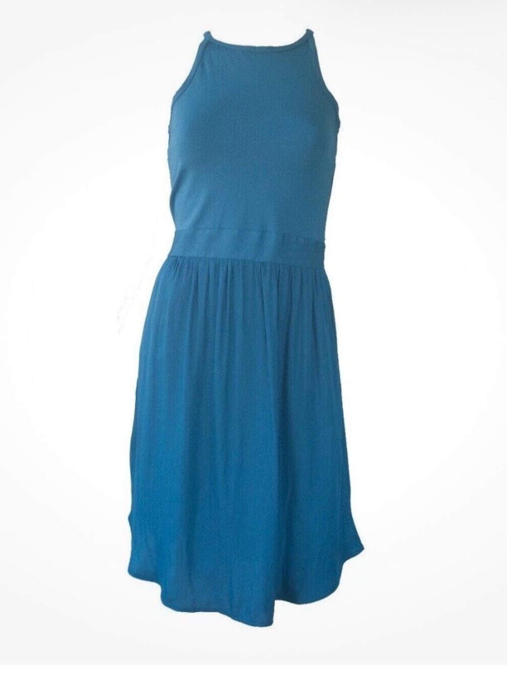 2 for $30 sale: Loft petites high neck teal blue midi dress - 00P